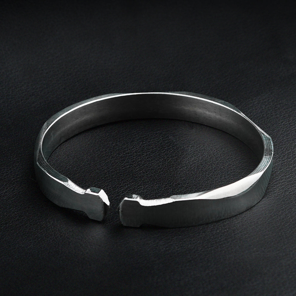 10mm Silver Flat Singaar Bangle