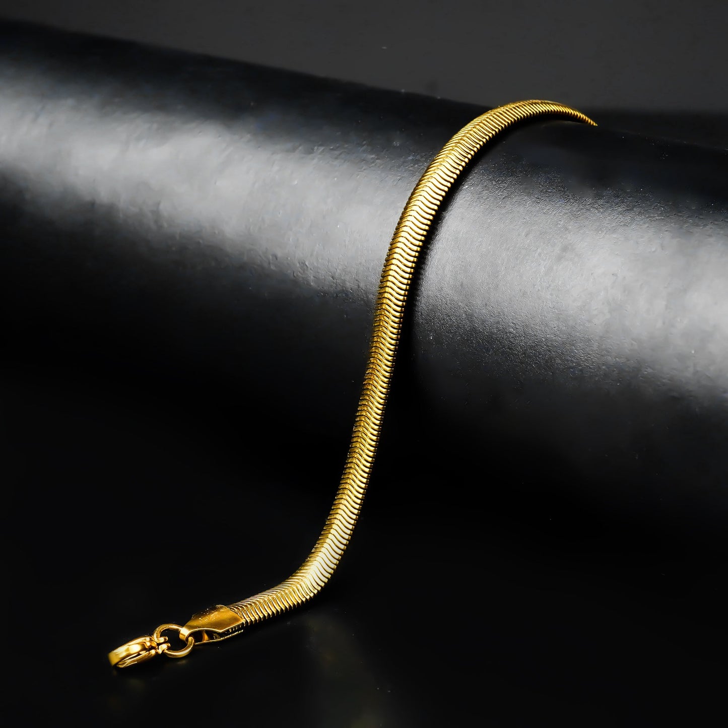 6mm Golden Flex Snake Chain Bracelet -316L