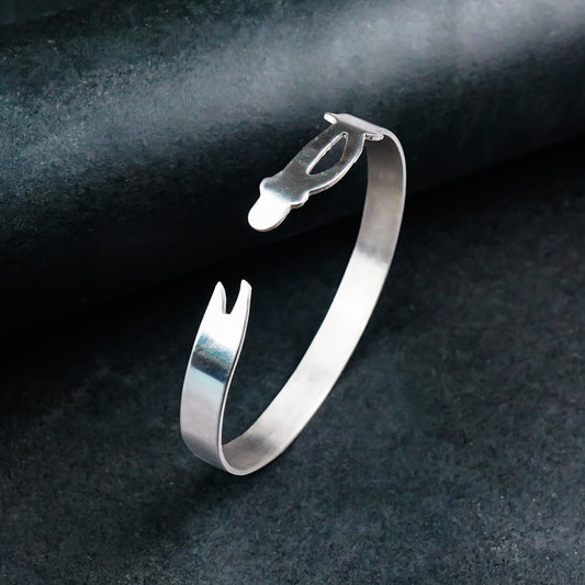 7.5mm Silver Sword Bangle