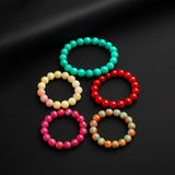 Bundle Of 5 Marble Beaded Bracelet
