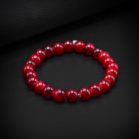 8mm Maroon Beaded bracelet