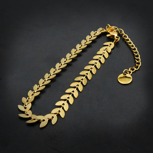 Golden Leaf Bracelet-316L