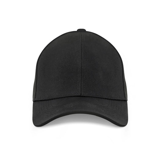 Classic Black Front Plain Fitted P-Cap