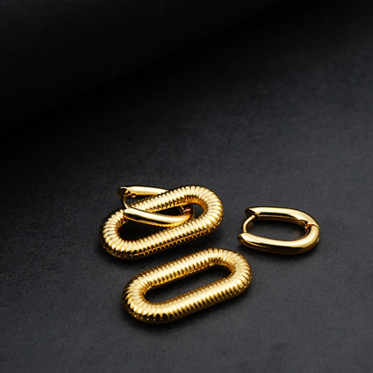 Double Link Earrings
