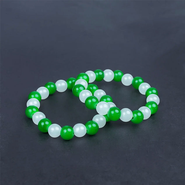 Green and White Bracelet