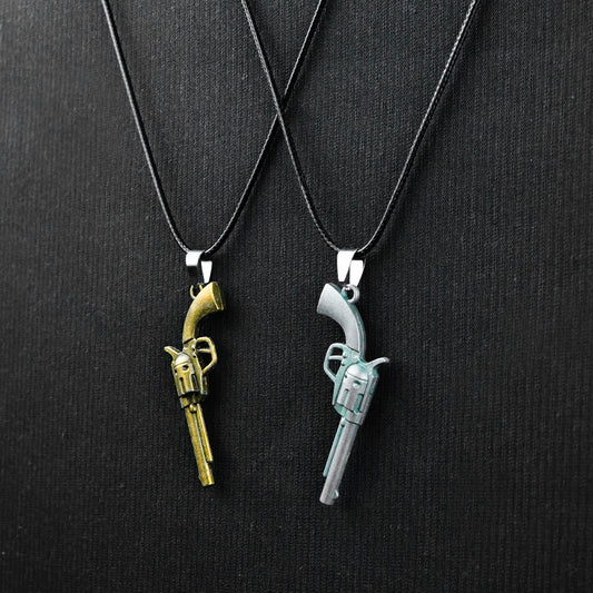 Pair of Golden Revolver Pendant