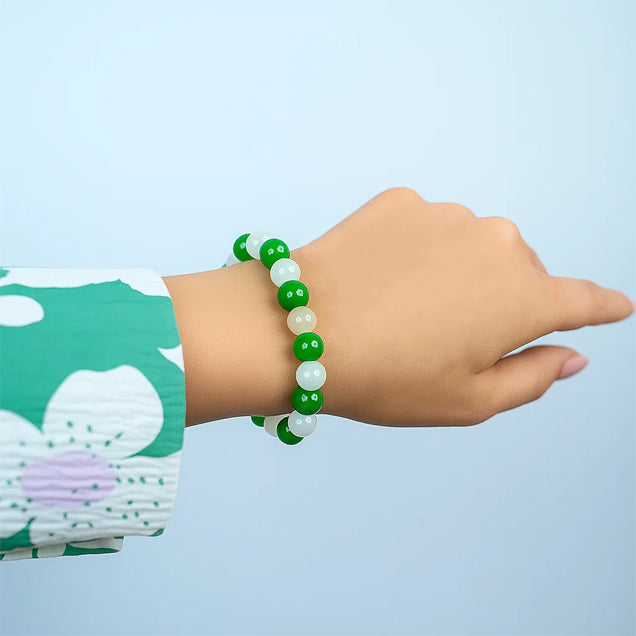Green White Bracelet