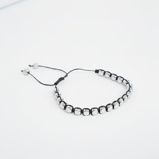 6.5mm Silver Shamballa Bracelet