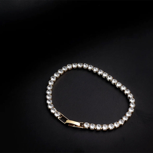 Golden Crystal Diamond Bracelet -316L