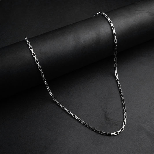 Silver Flex Flat Cable Chain -316L