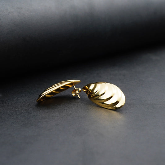 Golden Shell Earrings -316L