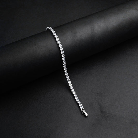 Silver Crystal Diamond Bracelet -316L
