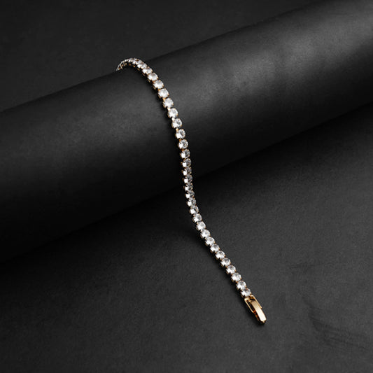 Golden Crystal Diamond Bracelet -316L