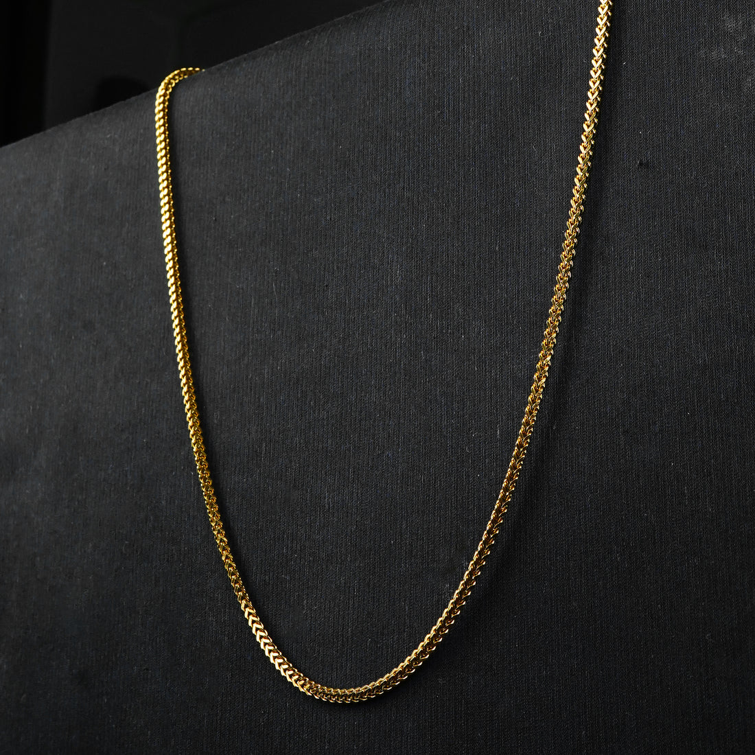 2.5mm Golden Square Wheat Neck Chain -316L