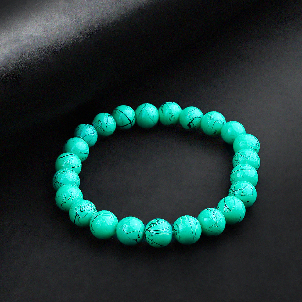 8mm Feroza Beaded bracelet