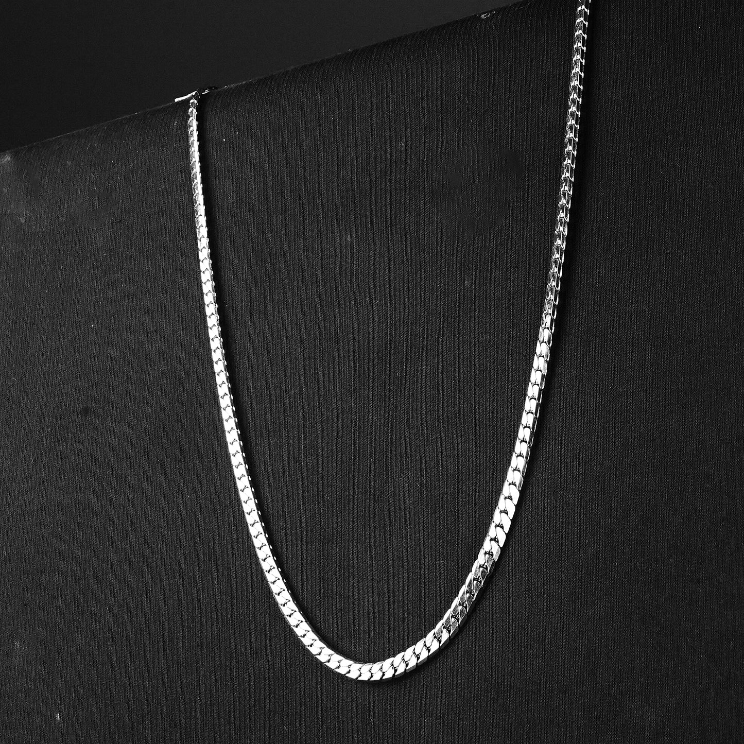 8mm Silver Elite Cuban curb chain -316L