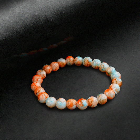 8mm Yellow Opal Beaded Bracelet