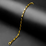 4mm Golden Flex Flat Cable Chain Bracelet