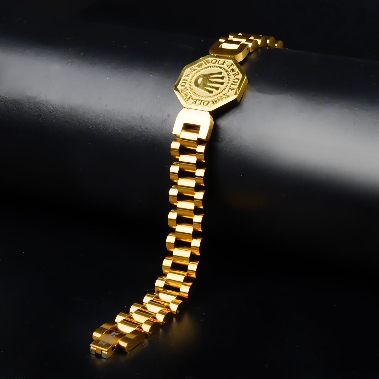 Golden  Rolax Legacy Chain Bracelet -316L