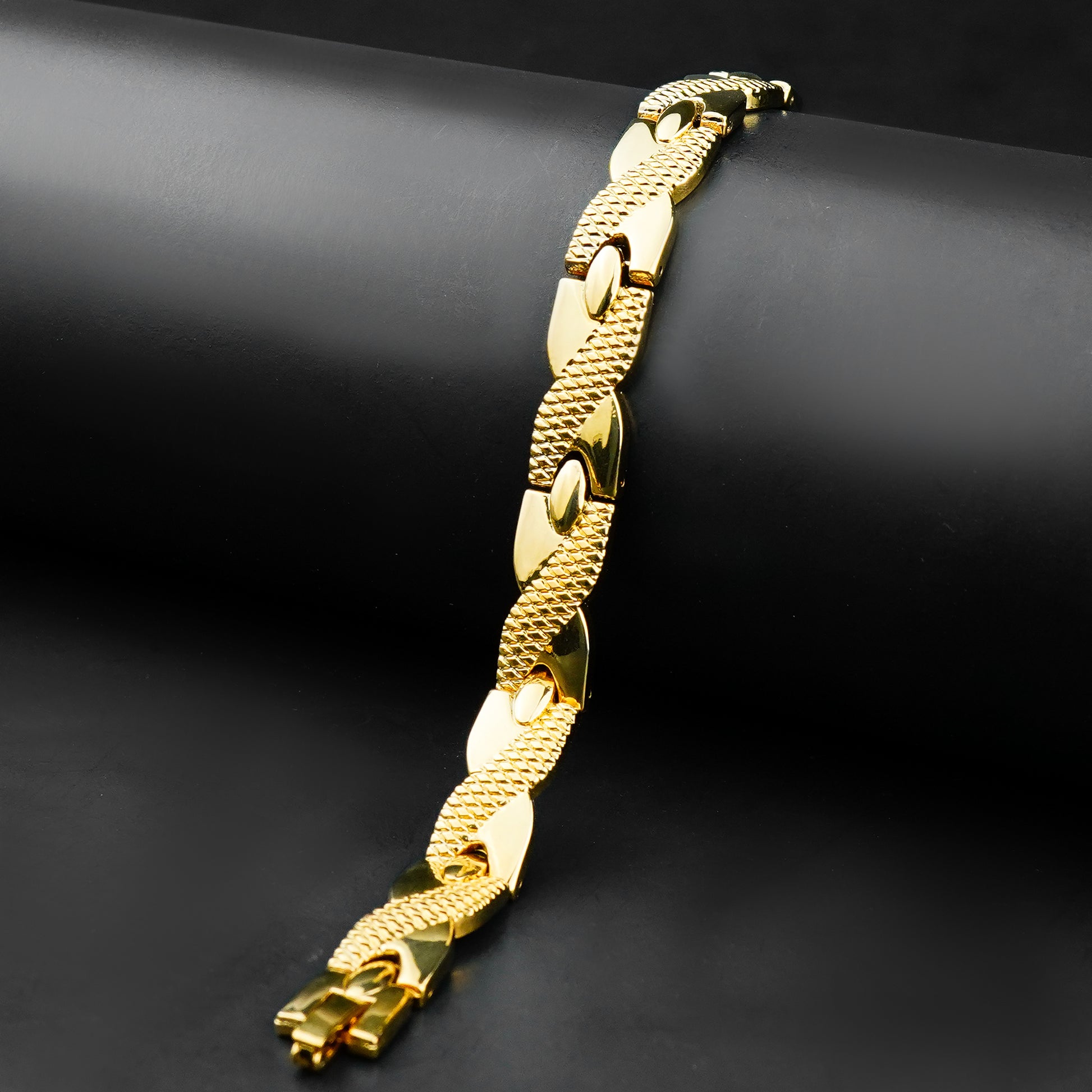 10mm Golden Twist chain Bracelet -316L