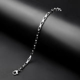 4mm Silver Flex Flat Cable Chain Bracelet