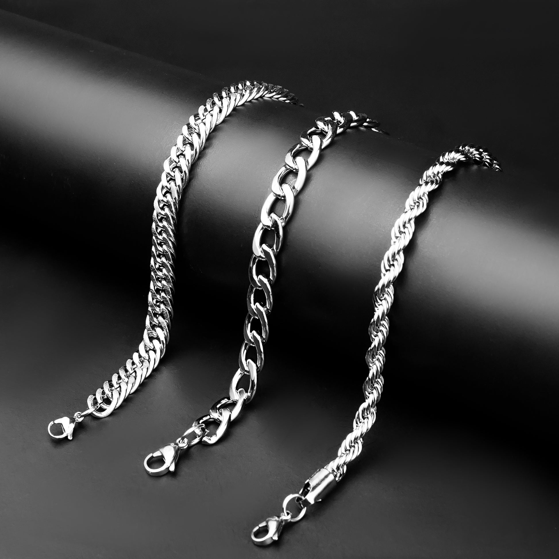 Silver Chain Bracelet for Men