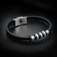 11mm Savage Double Layer Leather Strap Bracelet