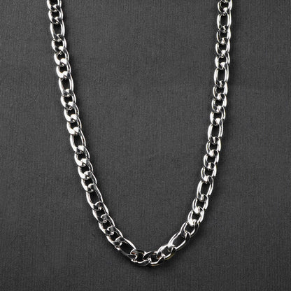 13mm Silver Flex Figaro Chain-316L