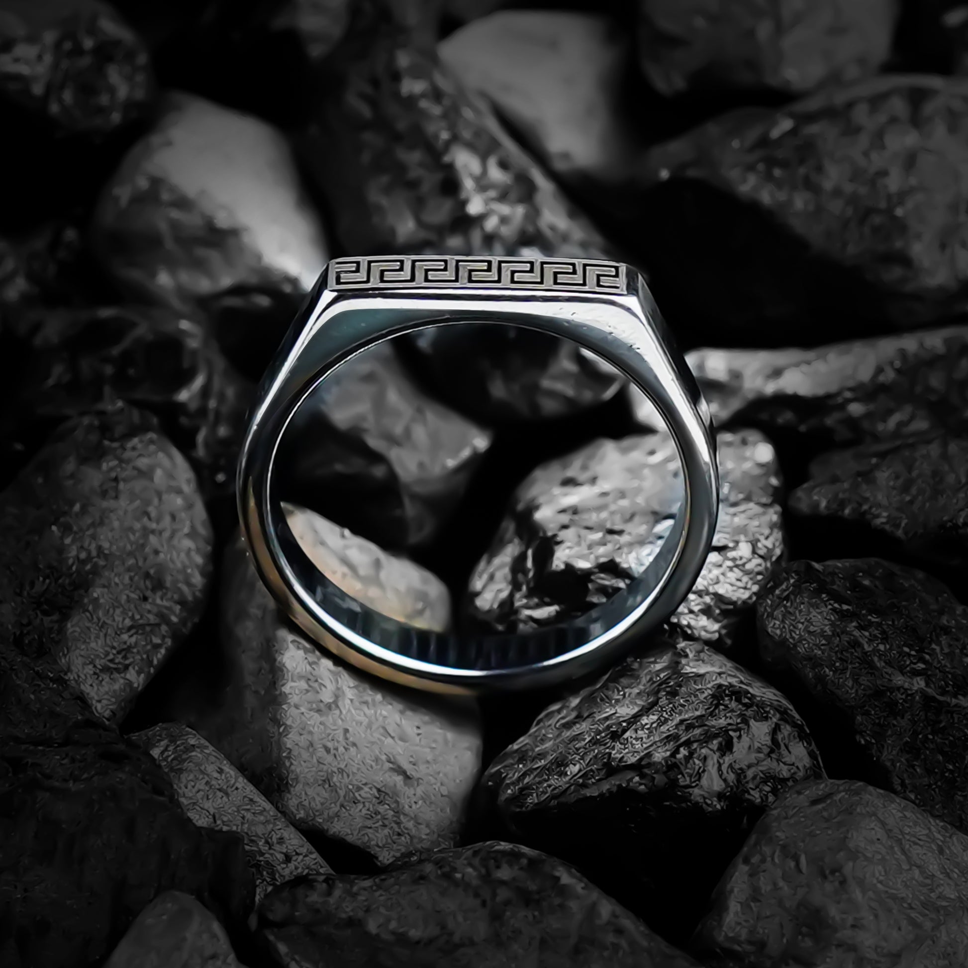 Silver Versace Unisex Ring