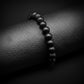 8mm Matte Black Beaded Bracelet