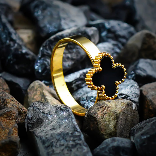 Golden Clover Ring -316L