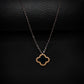 Copper Van Cleef Pendant with Copper Golden Cable Chain -316L