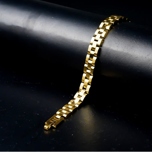 10.2mm Flat Jubilee Chain Bracelet-316L