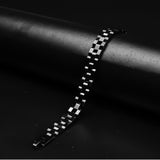 12mm Black Diamond Magnetic Bracelet -316L