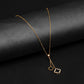 Golden Dual Van Cleef Pendant with Golden Cable Chain -316L