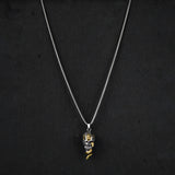 Venom Skull pendant with silver Roundcut chain -316L