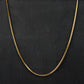 2.5mm Golden Square Wheat Neck Chain -316L