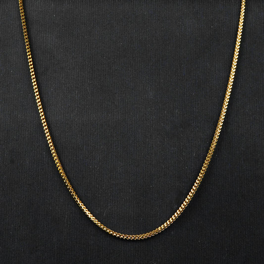 2.5mm Golden Square Wheat Neck Chain -316L