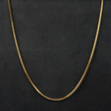 2.5mm Golden Square Wheat Neck Chain -316L
