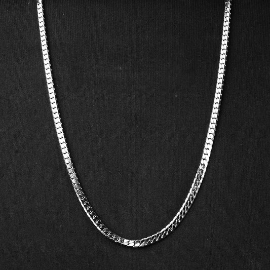 8mm Silver Elite Cuban curb chain -316L