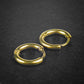 Plain Golden Men's Hoop Earrings