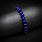 8mm Dark Blue Beaded Bracelet