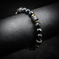 8mm Crystal Black Beaded Bracelet