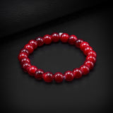 8mm Maroon Beaded bracelet