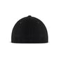 Classic Black Front Plain Fitted P-Cap