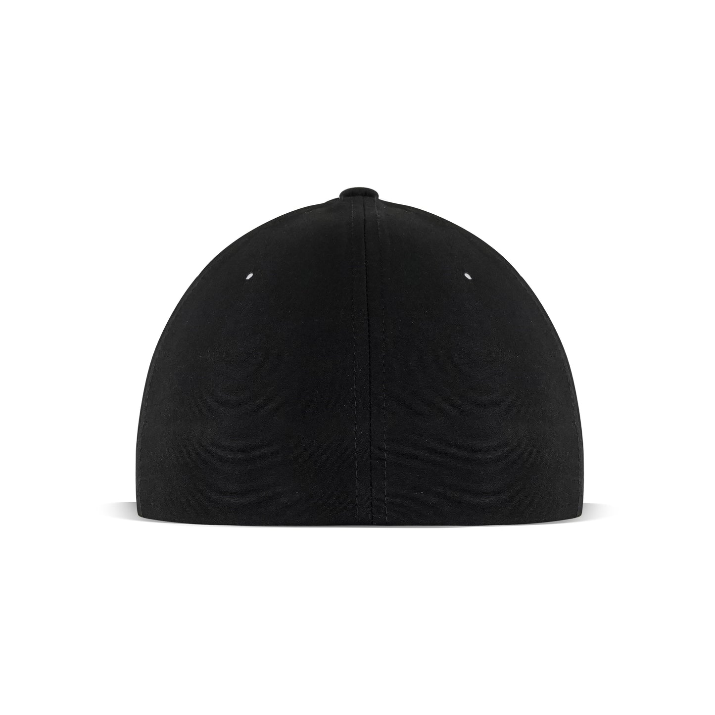 Classic Black Front Plain Fitted P-Cap