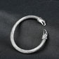 6mm Silver Metallic Hawk Cuff Bangle bracelet -316L