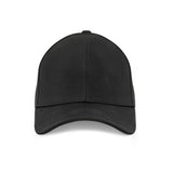 Classic Black Front Plain Fitted P-Cap