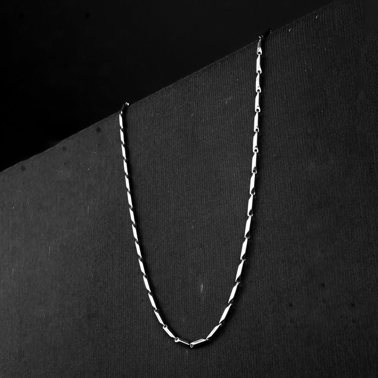 4mm Silver Melon Seeds chain -316L