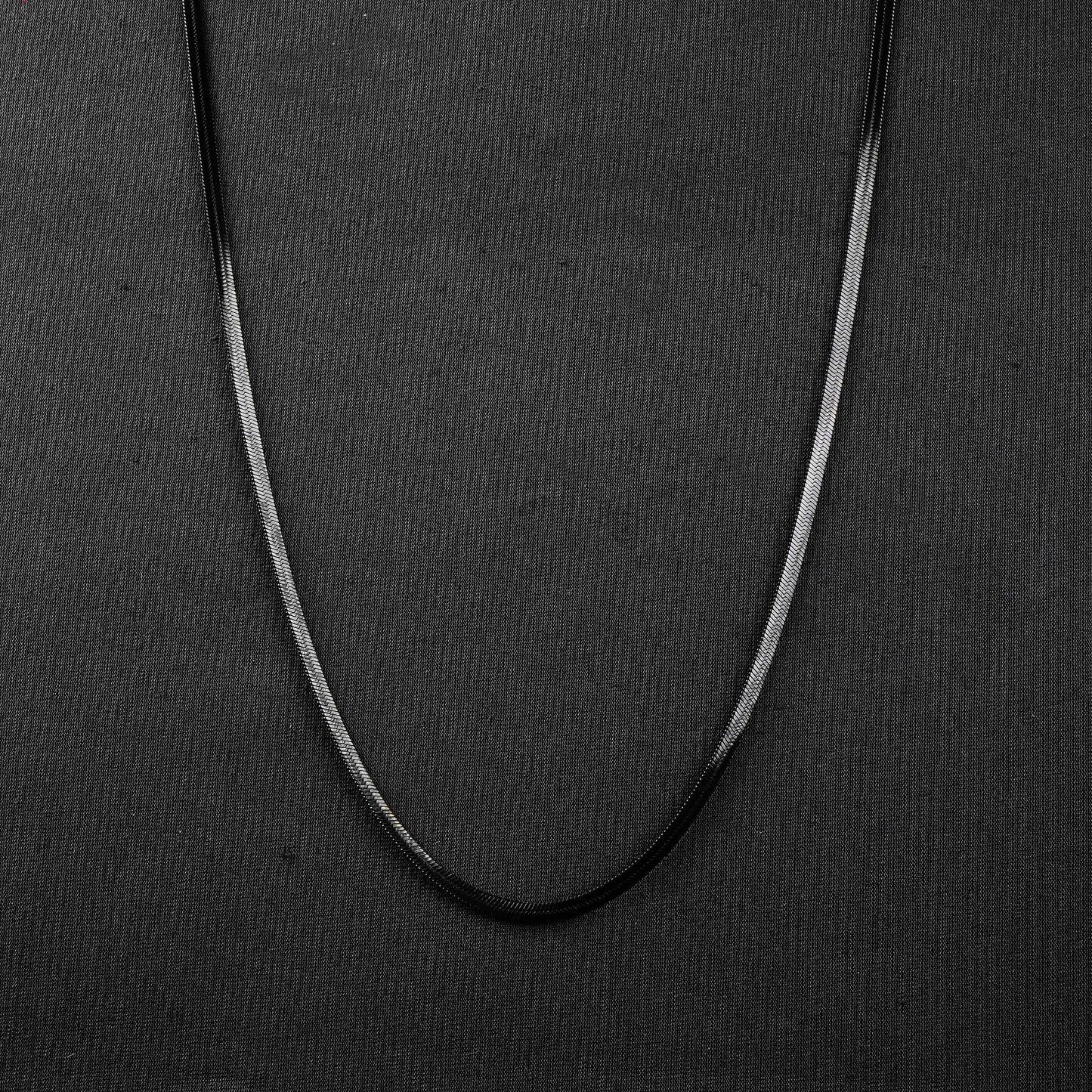 5mm Black Flex Herringbone chain -316L